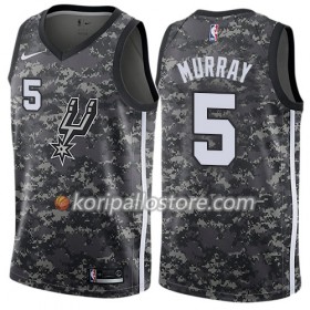 San Antonio Spurs Dejounte Murray 5 Nike City Edition Musta Miesten Pelipaidat Swingman 